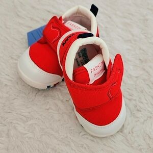 Kids Red and White Sneakers